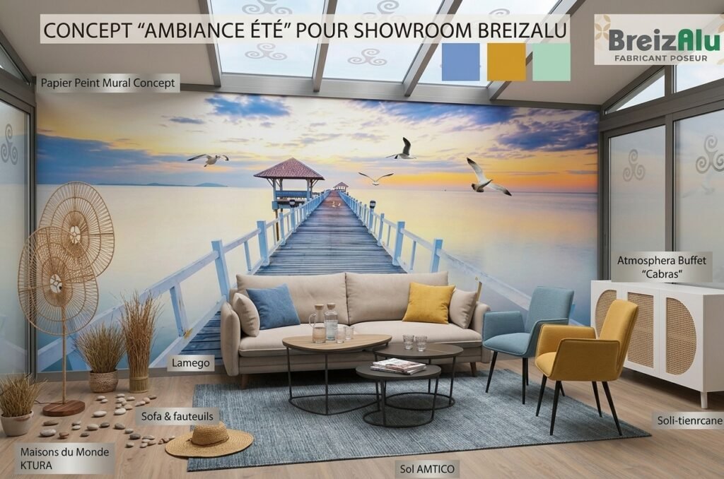 Projet d’aménagement du showroom Breizalu à Redon