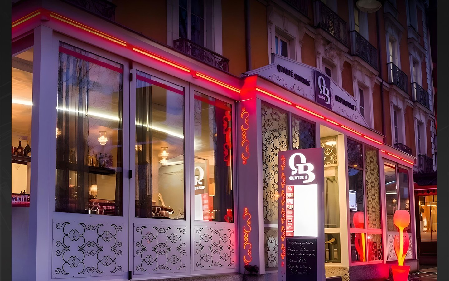 agrandissement façade restaurant Rennes le 4B