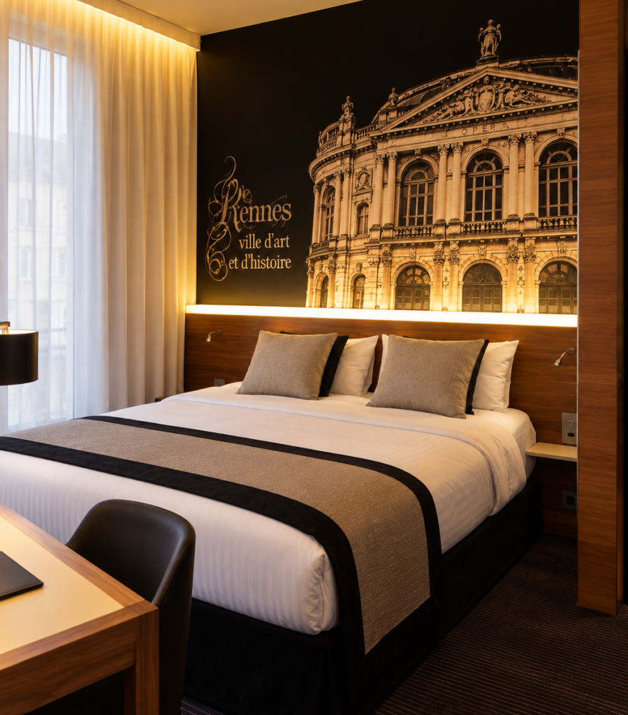 Rénovation d’une chambre d’hôtel à Rennes