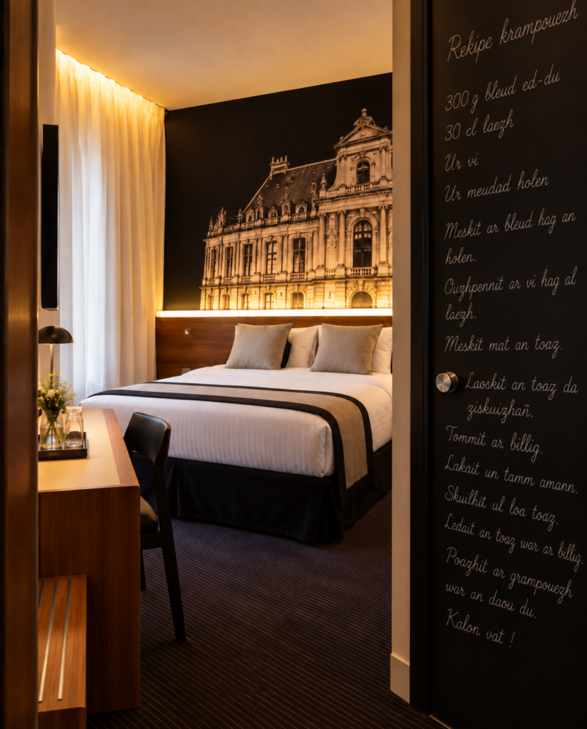 Projet de chambre témoin du Mercure Rennes