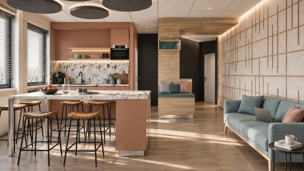Concept d’aménagement de bureaux Wenes à Vannes