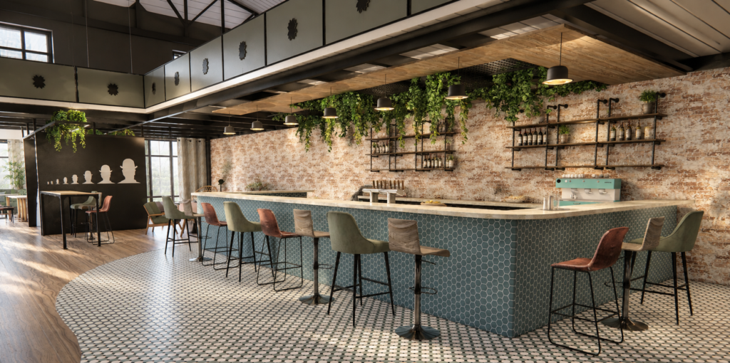 Aménagement d’un bistrot et d’une épicerie belge à Ploërmel